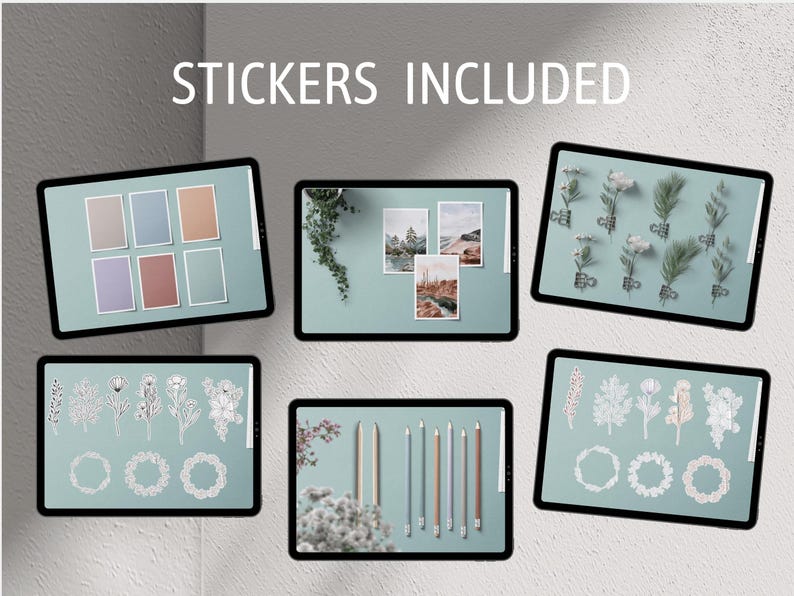 Nr 19 - The Creativity Box - May 2023 - Digital planner, digital stickers, realistic stickers, digital journaling, PNG, Clip art bullet image 4
