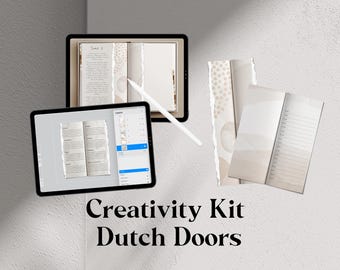 Creativity Kit 2 - Create your own dutch doors with this kit. For the aesthetic/dreamy journals. Procreate & Photopea/Photoshop.