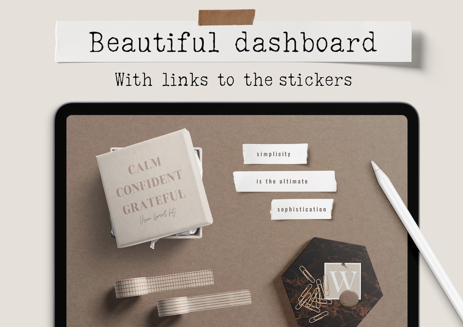 Vision Board Digital Stickers Mood Board Stickers Digital | Etsy