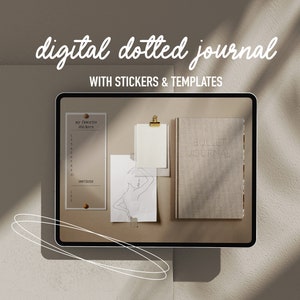 Digital dotted journal 2026, Undated Digital Planner, Realistic digital journal, Digital iPad planner, iPad bullett, bujo