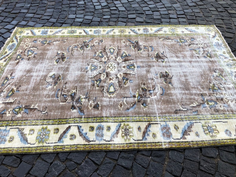 Oushak Rug, Turkish Rug, Vintage Rug, Home Decor, Wool Rug, Handmade Rug, Large Rug, 259 x 166 cm // 8.5 x 5.4 ft image 10