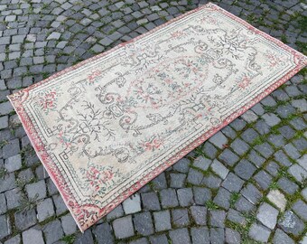 トルコ製 ヴィンテージラグ 1970s ウール 手織り 131×207cm トルコ製