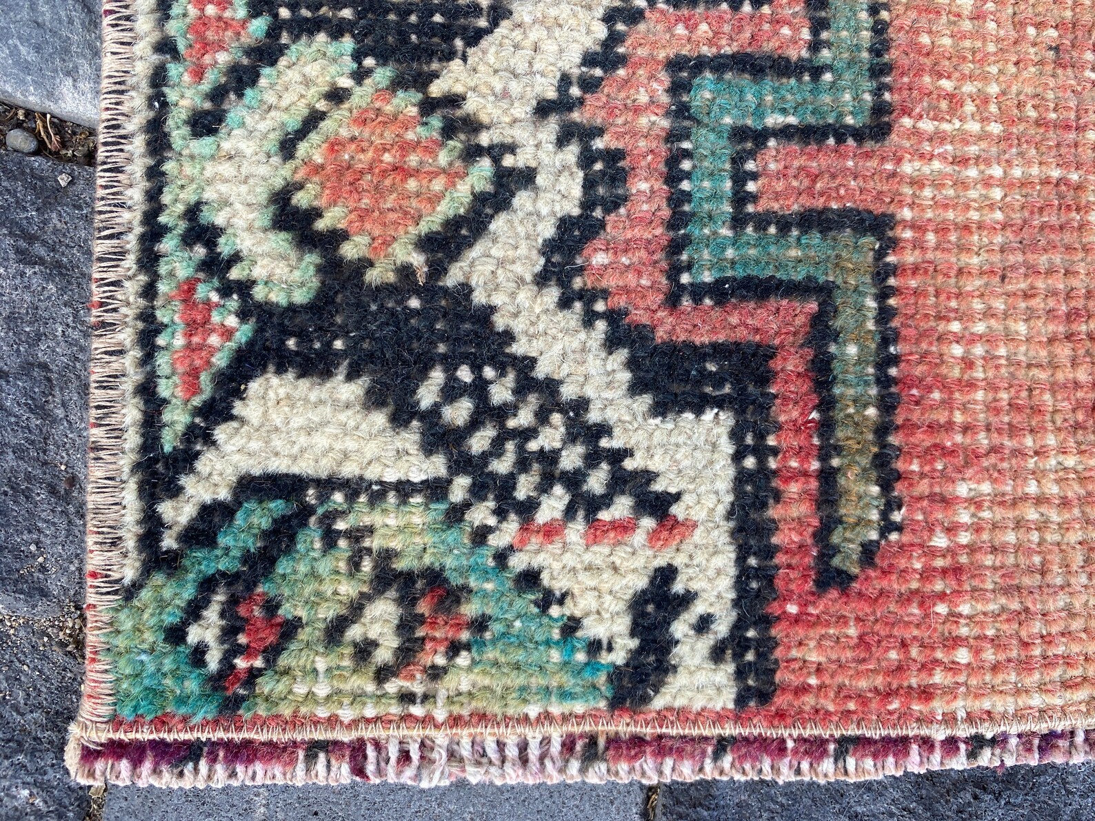 Boho Deco Turkish Rug Vintage Rugdoormat Rug Handmade Rug - Etsy