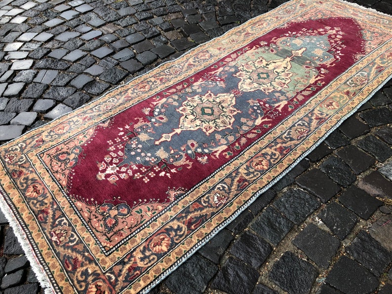 Vintage Rug, Turkish Rug, Boho Rug, Floor rug, Wool Rug, Handmade Rug, Carpet, Kilim, 211 x 86 cm // 6.9 x 2.8 ft image 2