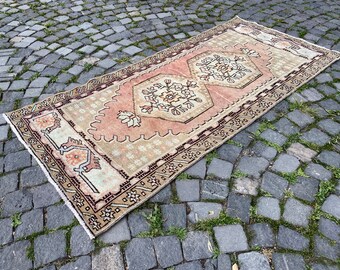 2,7 x 6,1 ft Turkish Rug, Vintage Rug, Boho Rug, Floor rug, Wool Rug, Handmade Rug, Carpet, Kilim | 85 x 187 cm