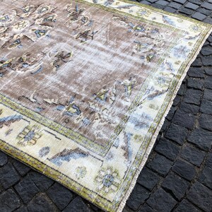 Oushak Rug, Turkish Rug, Vintage Rug, Home Decor, Wool Rug, Handmade Rug, Large Rug, 259 x 166 cm // 8.5 x 5.4 ft image 9