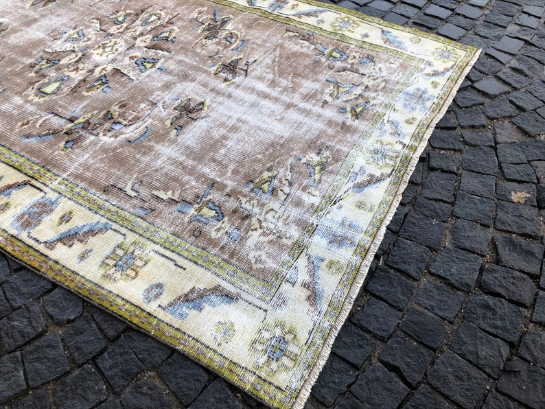 Oushak Rug, Turkish Rug, Vintage Rug, Home Decor, Wool Rug, Handmade Rug, Large Rug, 259 x 166 cm // 8.5 x 5.4 ft image 9