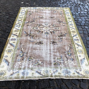 Oushak Rug, Turkish Rug, Vintage Rug, Home Decor, Wool Rug, Handmade Rug, Large Rug, 259 x 166 cm // 8.5 x 5.4 ft image 2