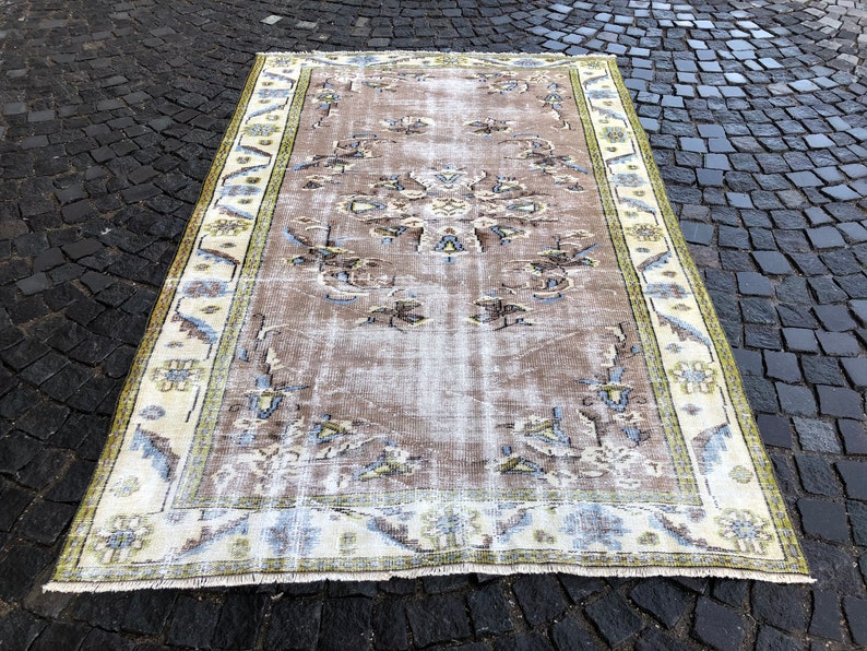 Oushak Rug, Turkish Rug, Vintage Rug, Home Decor, Wool Rug, Handmade Rug, Large Rug, 259 x 166 cm // 8.5 x 5.4 ft image 2