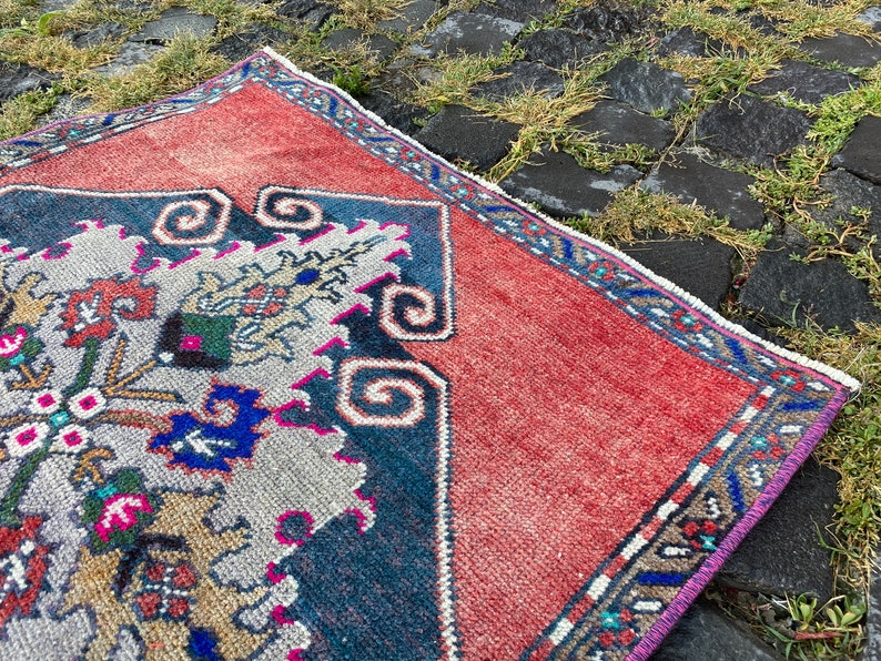 Boho Deco Turkish Rug Vintage Rugdoormat Rug Handmade Rug | Etsy