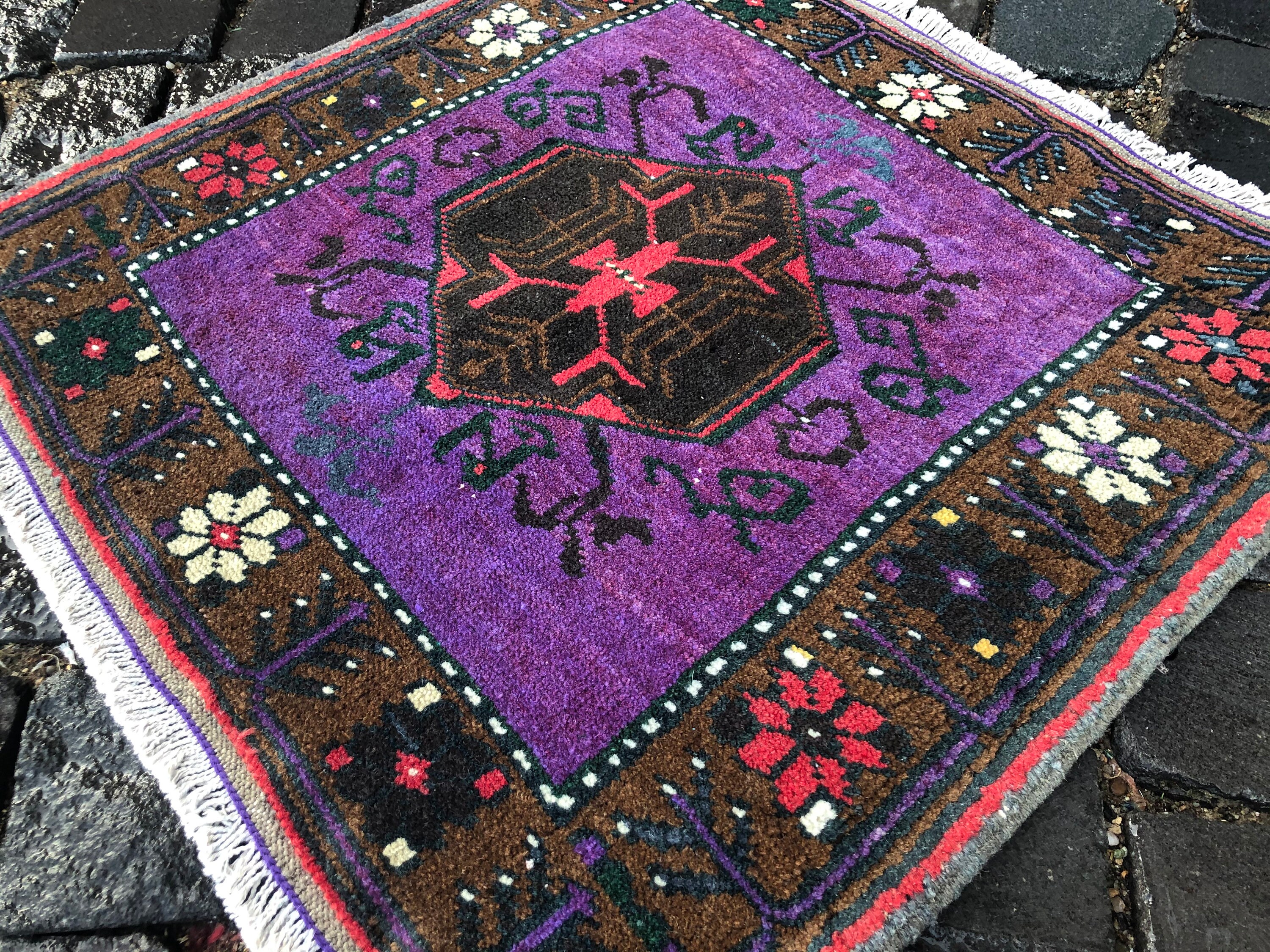 Vintage Rug Turkish Rug Doormat Rug Boho Deco Handmade | Etsy