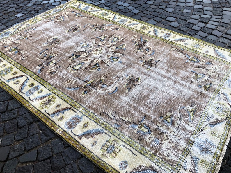 Oushak Rug, Turkish Rug, Vintage Rug, Home Decor, Wool Rug, Handmade Rug, Large Rug, 259 x 166 cm // 8.5 x 5.4 ft image 8