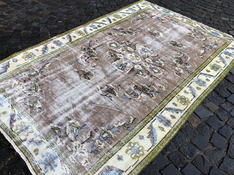 Oushak Rug, Turkish Rug, Vintage Rug, Home Decor, Wool Rug, Handmade Rug, Large Rug, 259 x 166 cm // 8.5 x 5.4 ft image 4