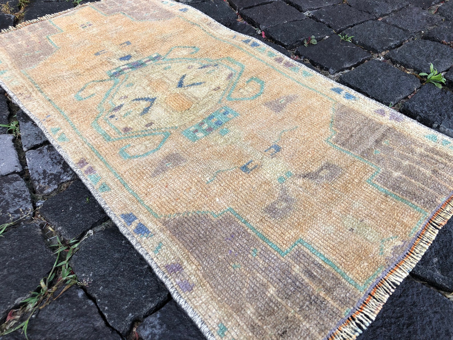 Boho Deco Turkish Rug Vintage Rugdoormat Rug Handmade Rug | Etsy