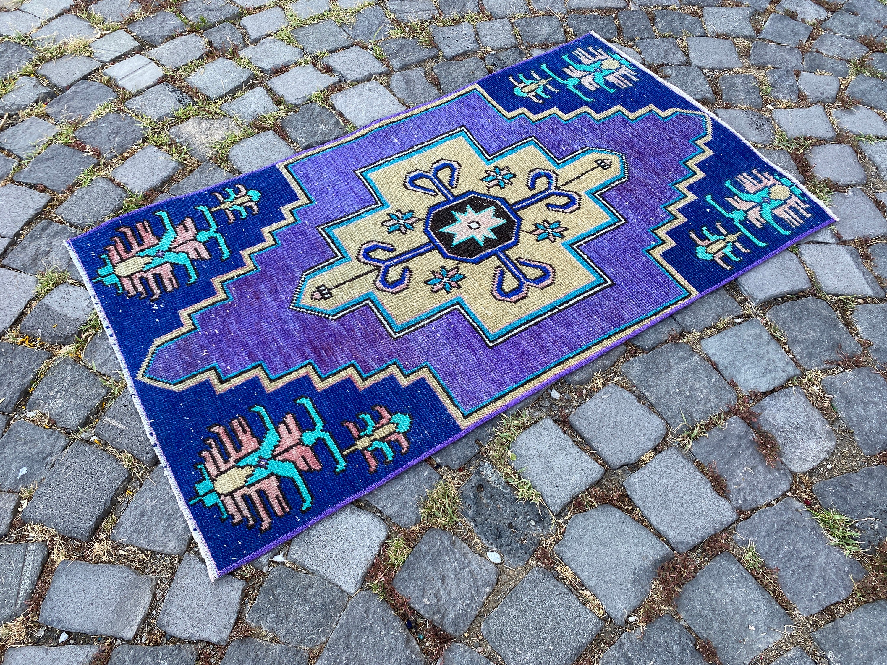 Handwoven Turkish Kilim Rug Organic Wool