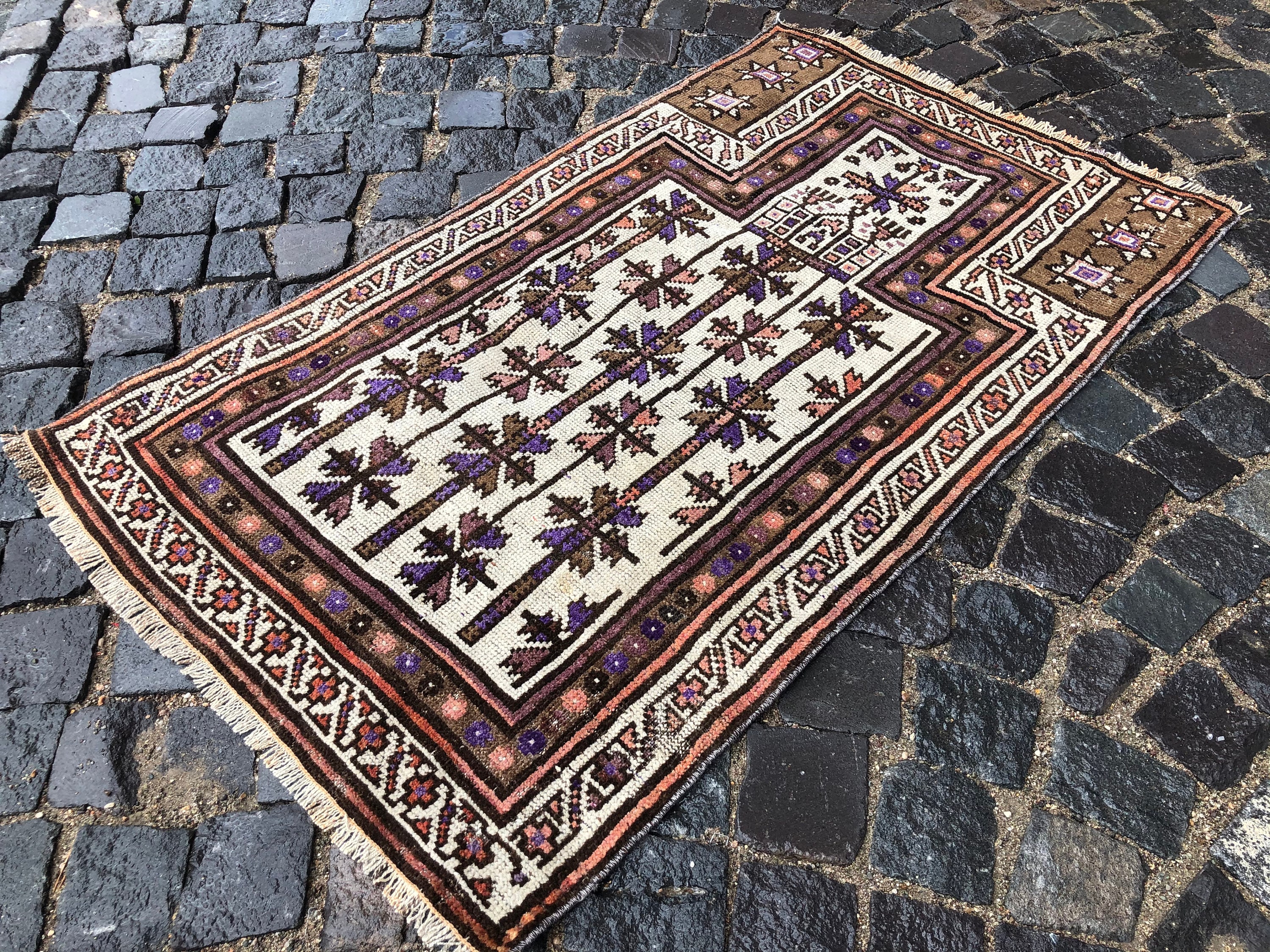 Tapis Vintage, Tapis Area, Turc, Boho, Décoration Intérieure, en Laine, Tapis, Kilim, 136 X 81 cm //