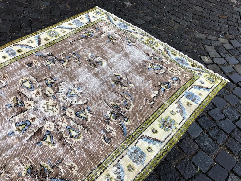 Oushak Rug, Turkish Rug, Vintage Rug, Home Decor, Wool Rug, Handmade Rug, Large Rug, 259 x 166 cm // 8.5 x 5.4 ft image 6