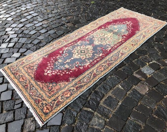 Vintage Rug, Turkish Rug, Boho Rug, Floor rug, Wool Rug, Handmade Rug, Carpet, Kilim, 211 x 86 cm // 6.9 x 2.8 ft