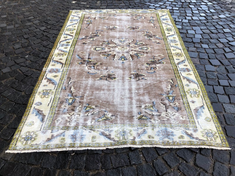 Oushak Rug, Turkish Rug, Vintage Rug, Home Decor, Wool Rug, Handmade Rug, Large Rug, 259 x 166 cm // 8.5 x 5.4 ft image 3