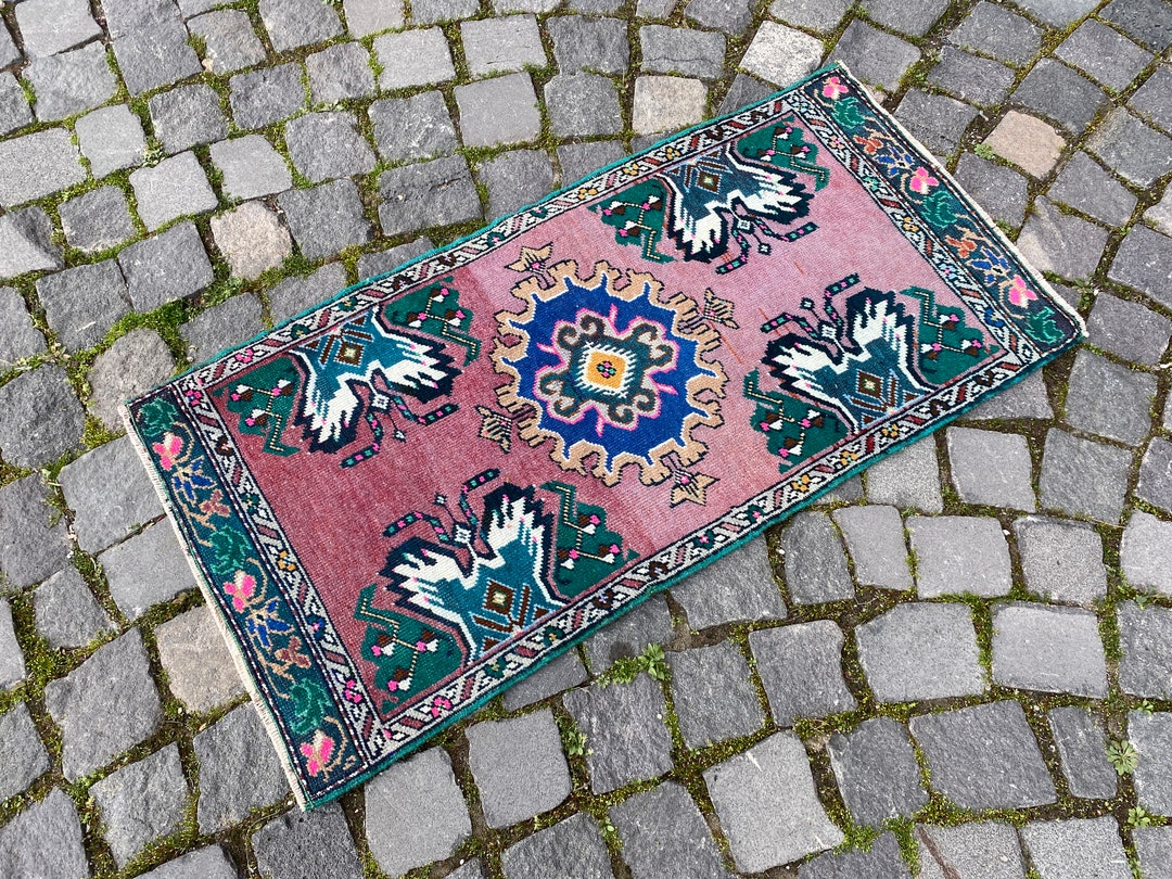 Boho Deco Turkish Rug Vintage Rugdoormat Rug Handmade Rug - Etsy