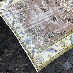 Oushak Rug, Turkish Rug, Vintage Rug, Home Decor, Wool Rug, Handmade Rug, Large Rug, 259 x 166 cm // 8.5 x 5.4 ft image 5