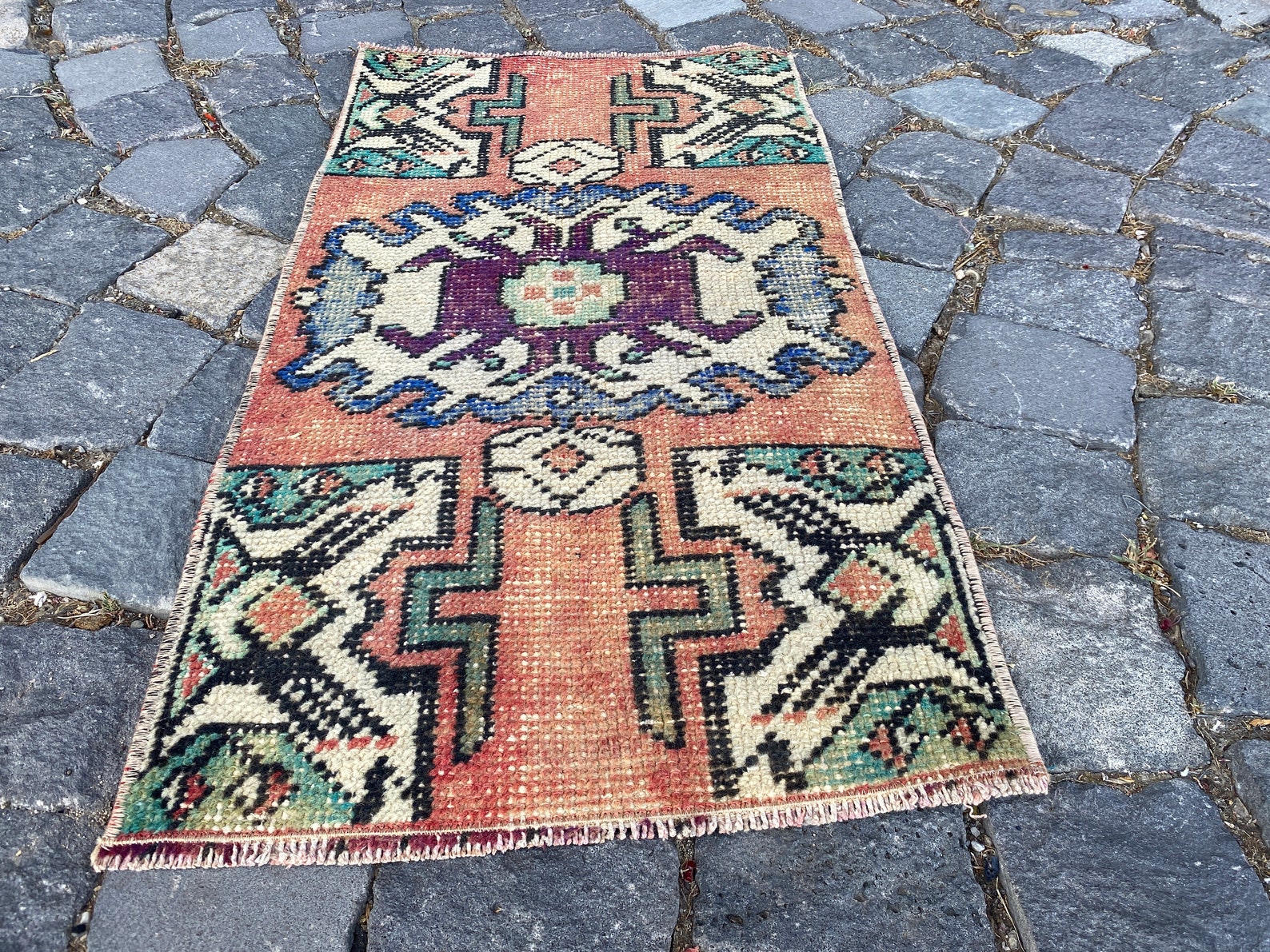 Boho Deco Turkish Rug Vintage Rugdoormat Rug Handmade Rug - Etsy
