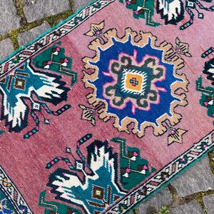 Boho Deco Turkish Rug Vintage Rugdoormat Rug Handmade Rug - Etsy