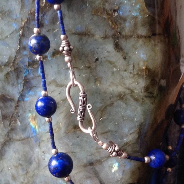 Collier Lapis-lazuli Argent 925