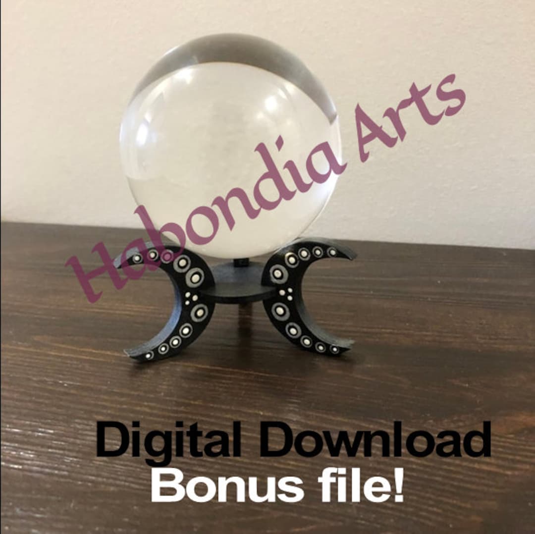 Crystal Ball Stand Digital Download SVG With Instructions to Make Your