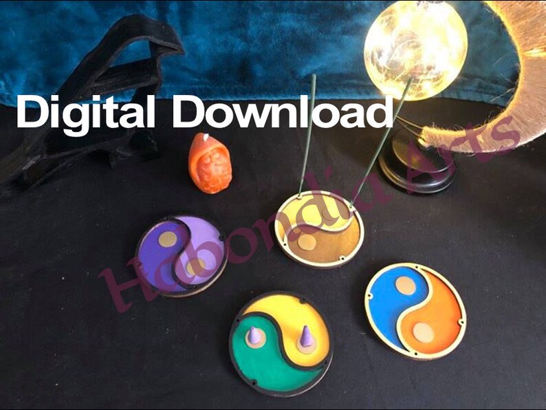 Incense Burners Digital Download SVG, DXF, PDF and Photos to Make Your Own on a or