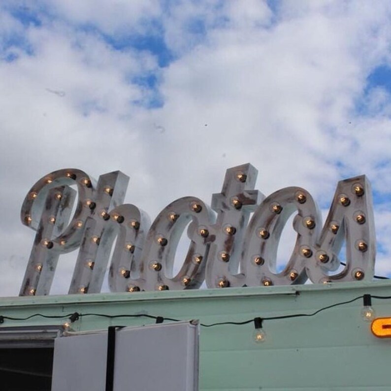 Contact us for a quote. Stand Alone Marquee signs custom Etsy