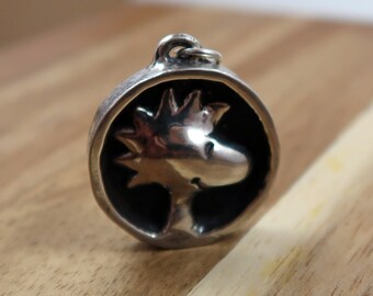 Woodstock Pendant - Original, Hand Carved, and Cast in Sterling Silver