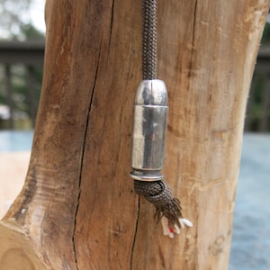 Bullet Paracord Bead - Silver or Bronze