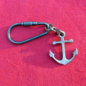 Anchor Keyring in Bronze - Hand Cast