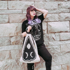 Ouija Tote Bag, Crochet Pattern image 1