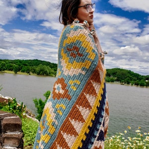 Trek to the Southwest Crochet Blanket Pattern/ Tapestry Crochet Pattern image 4