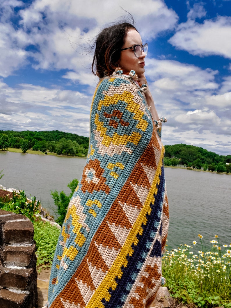 Trek to the Southwest Crochet Blanket Pattern/ Tapestry Crochet Pattern image 4