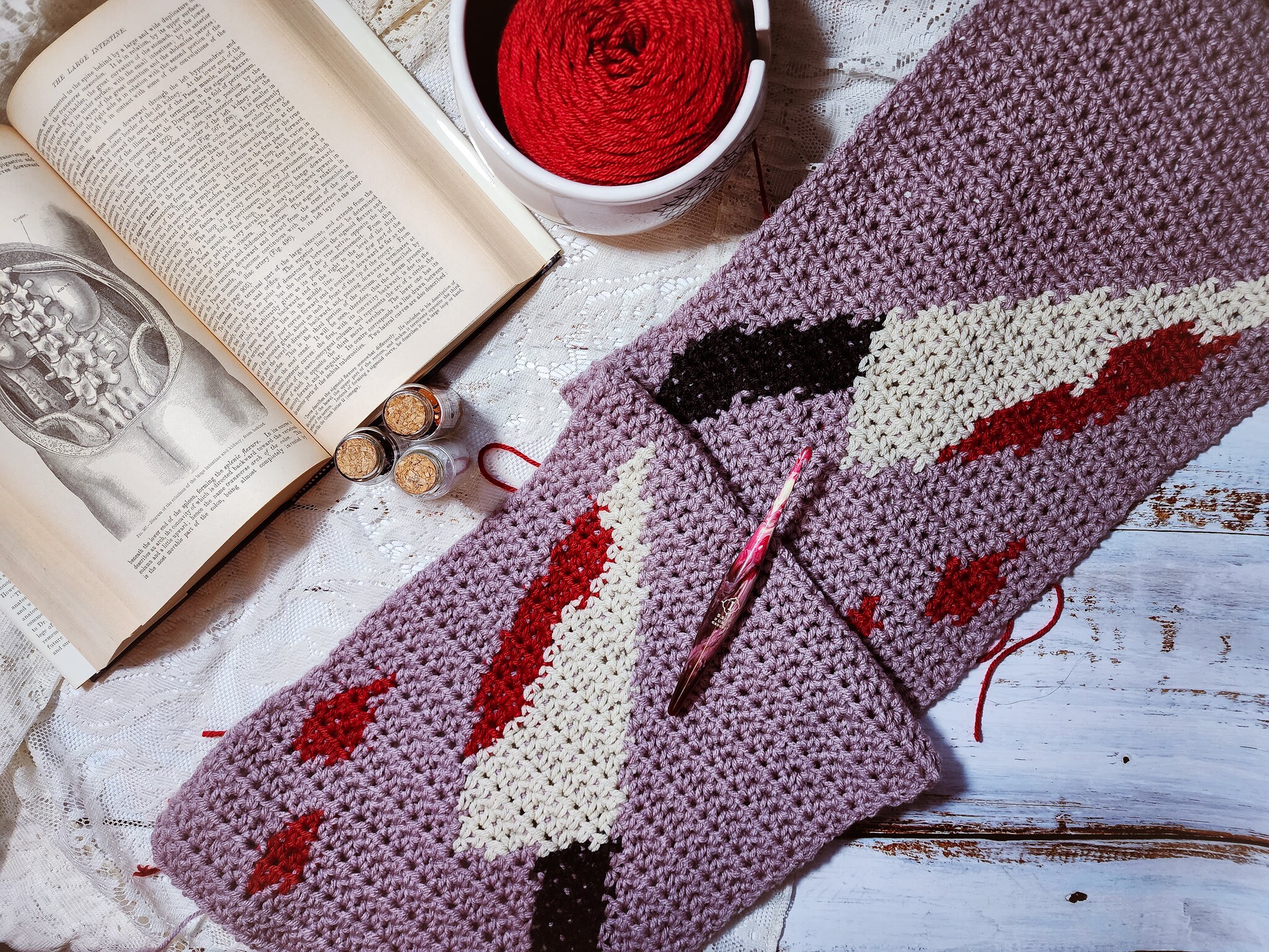 Slasher Flick Crochet Scarf Pattern - Etsy
