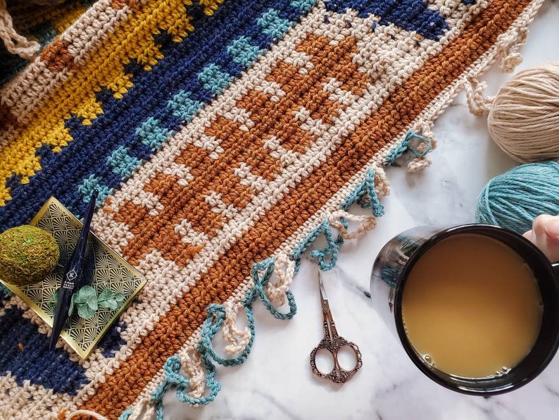 Trek to the Southwest Crochet Blanket Pattern/ Tapestry Crochet Pattern image 7