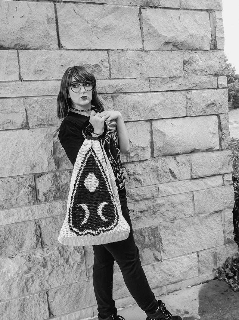 Ouija Tote Bag, Crochet Pattern image 6