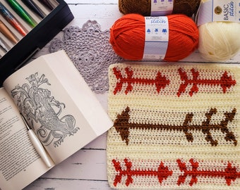 Artemis' Arrow Crochet Square Pattern/ Tapestry Crochet Pattern