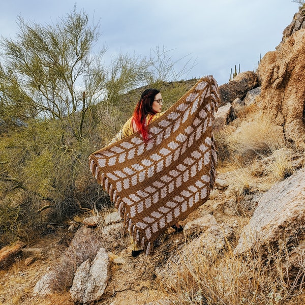 Wheat Throw Blanket Pattern