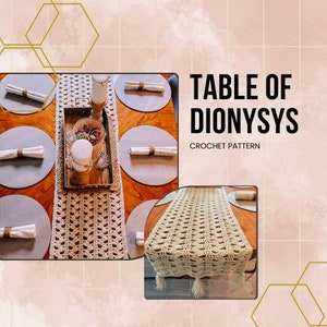 Table of Dionysus Table Runner Pattern