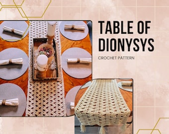 Table of Dionysus Table Runner Pattern