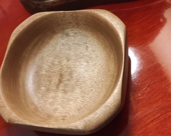 Handcrafted wooden bowl - container - pocket emptier