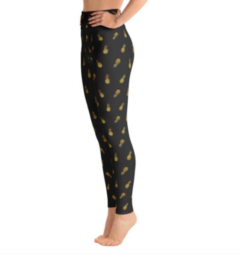 Festival Clothing Women Women/'s High Waist Leggings Pineapple Pants Golden Pineapple Leggings