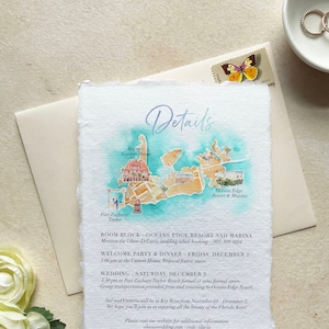 custom map for invitations, wedding map insert, watercolor wedding map illustration, hand drawn map for wedding guest, hand illustrated