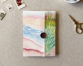 beach vellum jacket printed wrap, 5x7 vellum wedding invitation, wedding vellum for DIY invitations, DIY wedding supplies tropical vellum A6