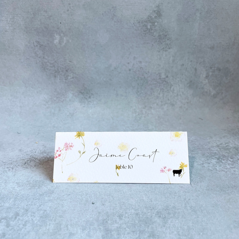 Wedding Name Card Etsy