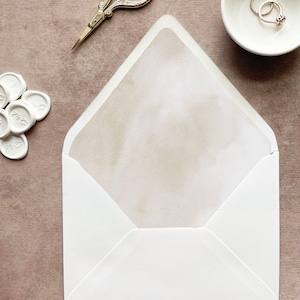 neutrale envelop voering downloaden, aquarel envelop voering sjabloon cricut, afdrukbare envelop voering beige, tan bruiloft voeringen meerdere maten